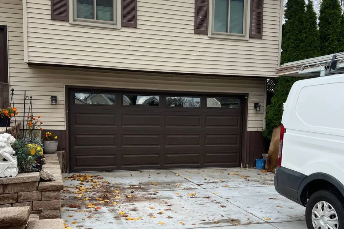 Brown garage doors