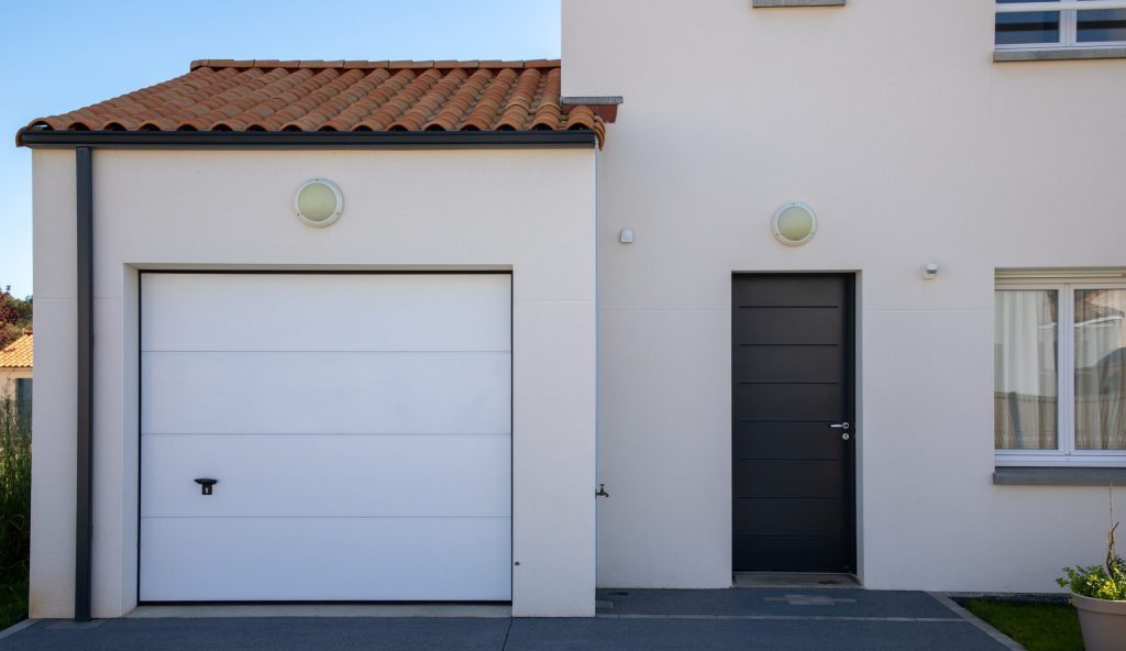 white garage doors