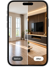 Before and after visualization